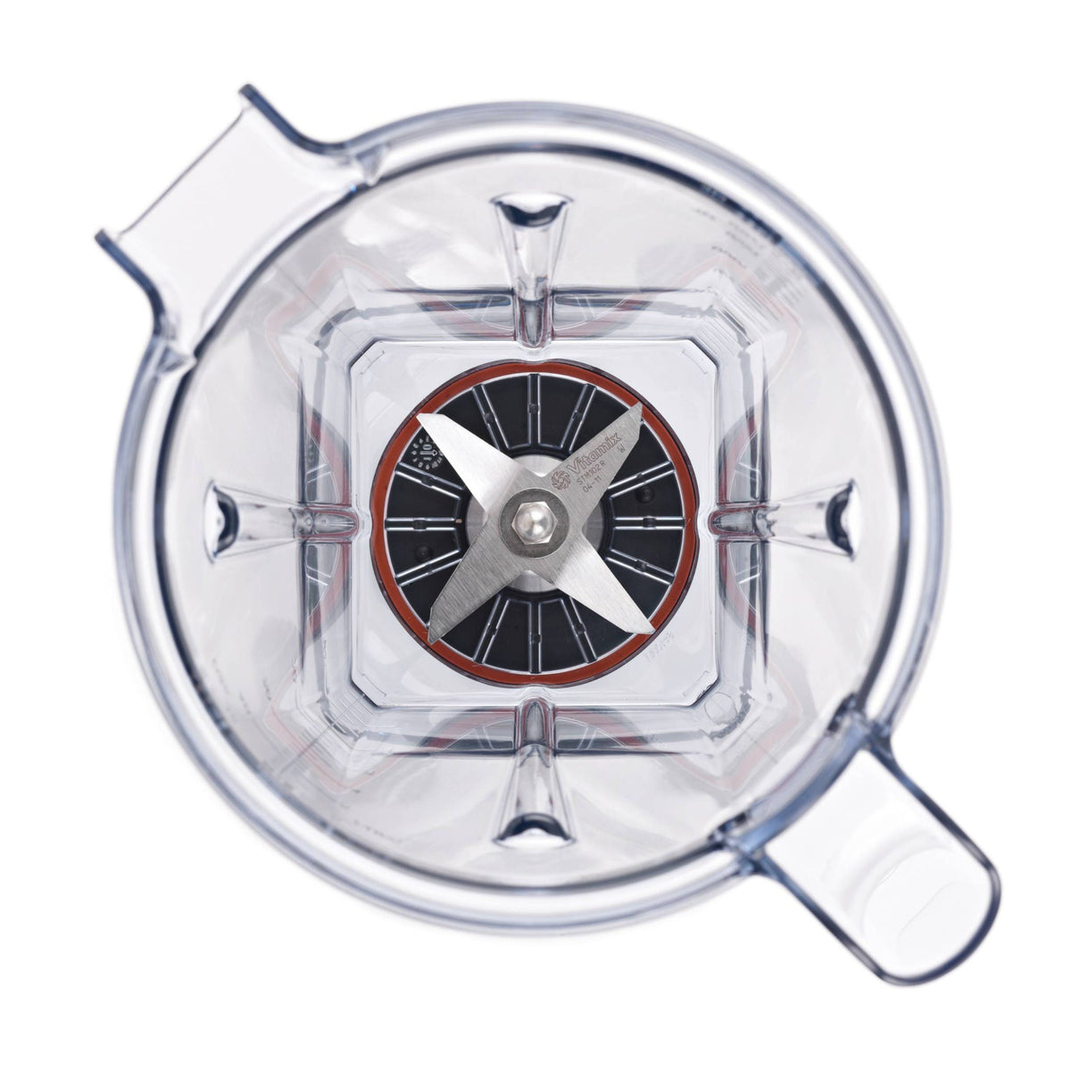 Vitamix Explorian Behälter Draufsicht ohne Deckel — transparenter 1,4-Liter-Krug mit Klingen